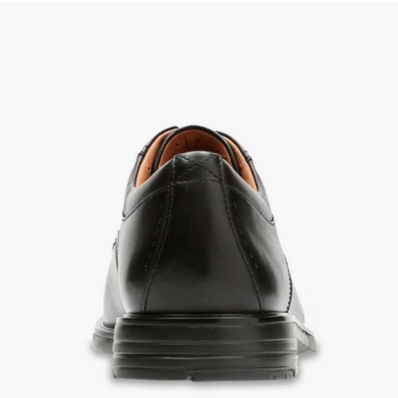 Clarks Men\'s UnKenneth Way black leather Derby Shoe main image 13